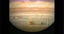 Hubble Space Telescope Composite Image with Fragment A and G Impact Sites Overlay
  Click to run Spinning Jupiter Post-Impacts Composite Video (3.6 MB)